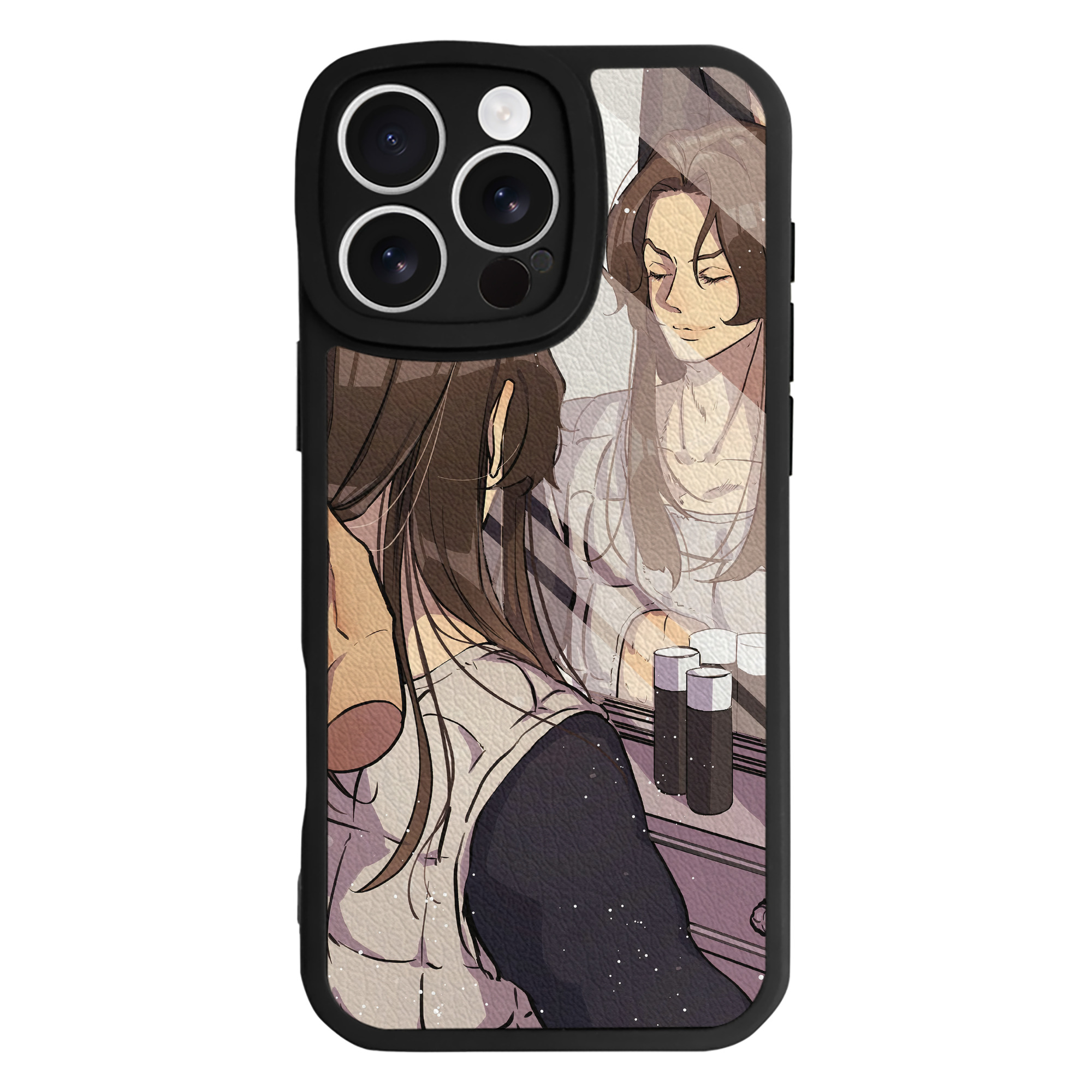 （画像用） ジョジョの奇妙な冒険 JoJo's Bizarre Adventure 【iPhone 16シリーズ対応】シリコンスマホケース（レザー調） 材質：シリコン